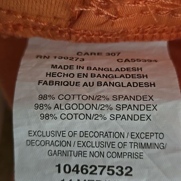 New Womens Lee Flex to Go Shorts Great Color 14 Medium Papaya Summer Ladies - Picture 15 of 16